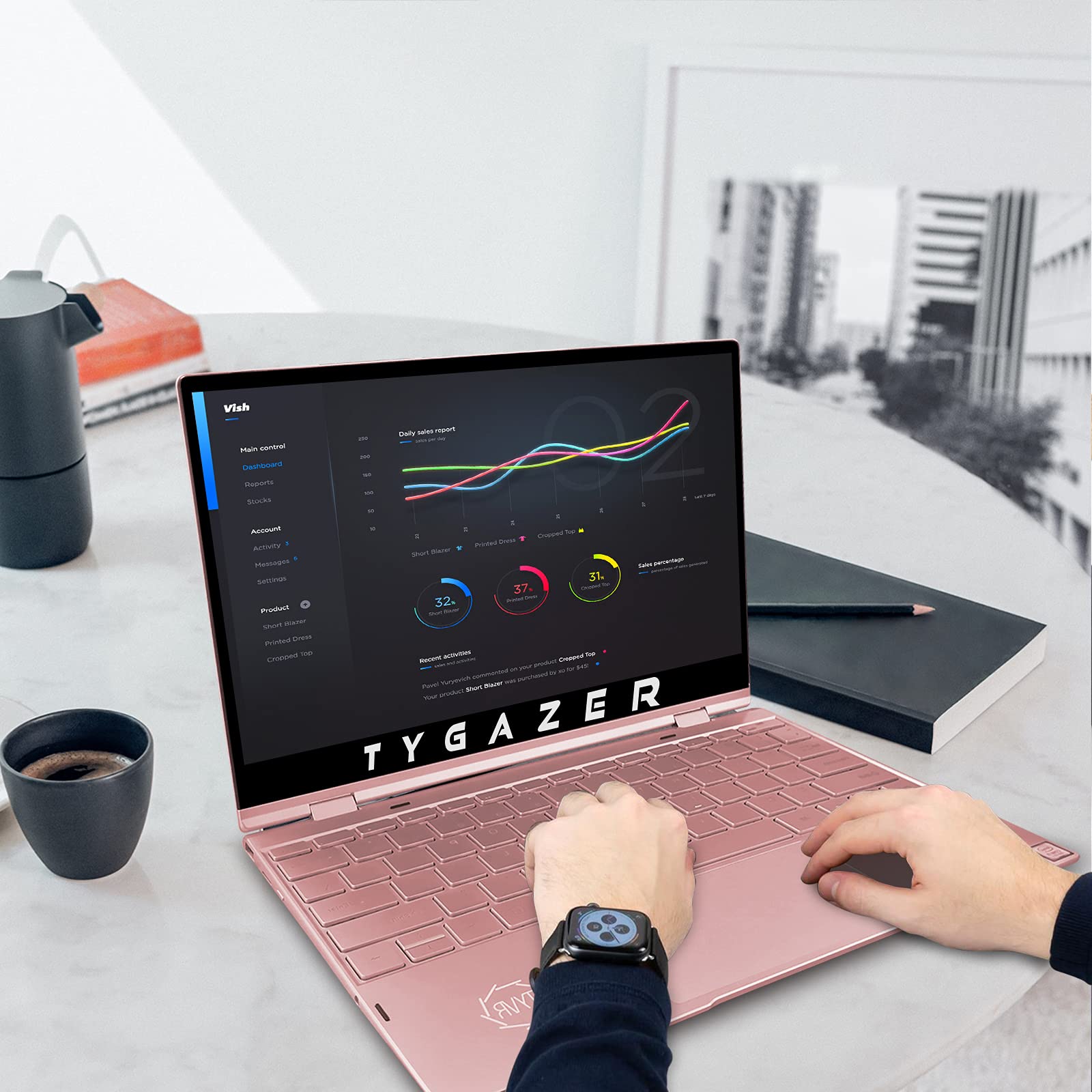 Amazon.co.jp: 2-in-1 ノートパソコン13.3インチFHD 1080Pディスプレイ